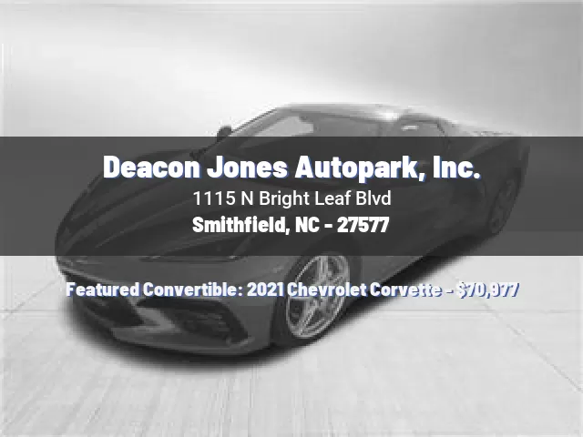 Deacon Jones Autopark, Inc.