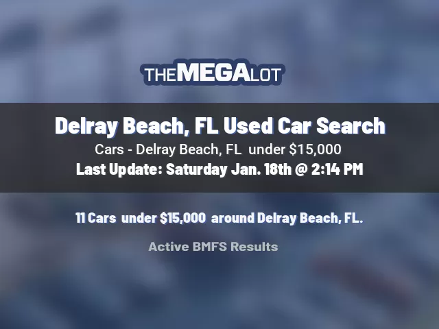 Delray Beach, FL Used Car Search