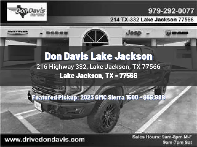 Don Davis Lake Jackson