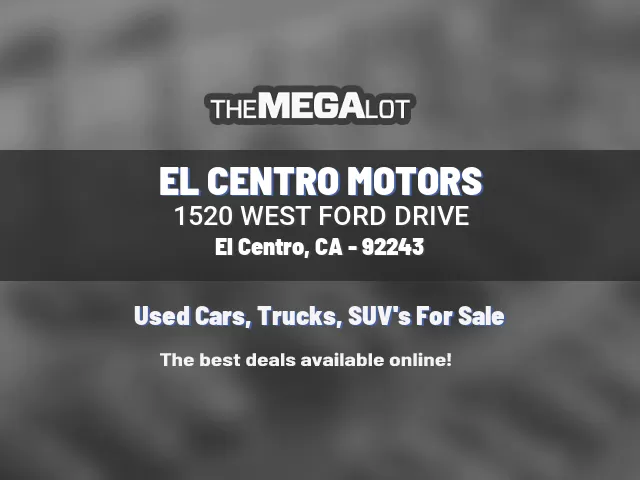 EL CENTRO MOTORS