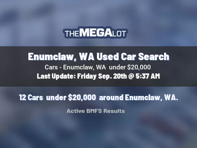 Enumclaw, WA Used Car Search