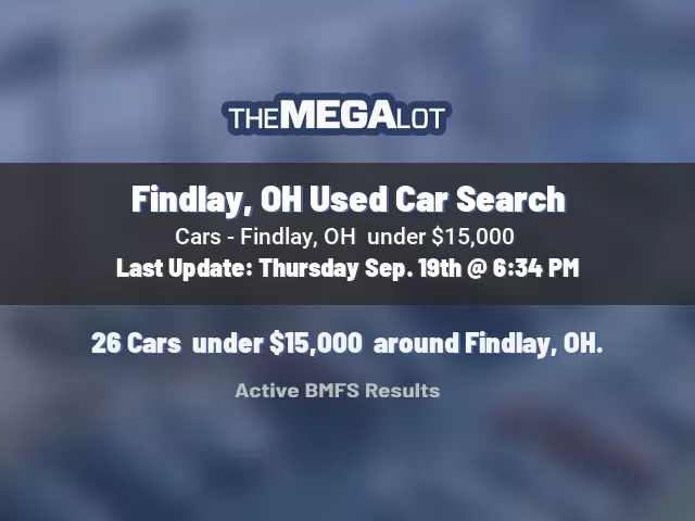 Findlay, OH Used Car Search