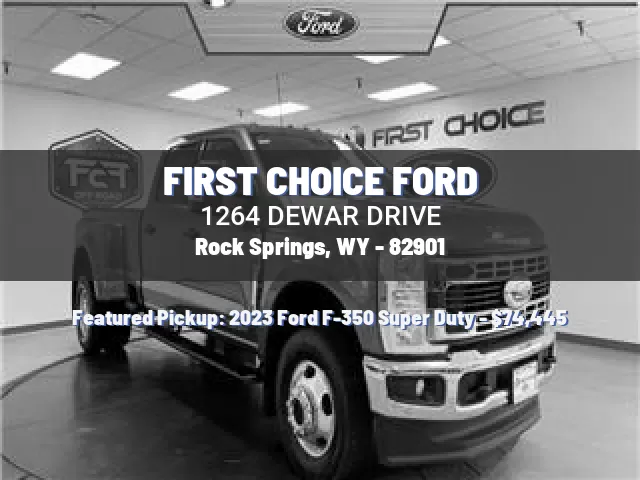 FIRST CHOICE FORD