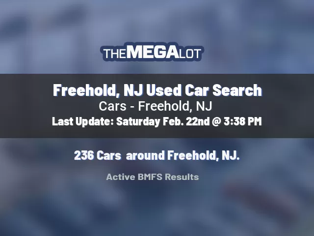 Freehold, NJ Used Car Search