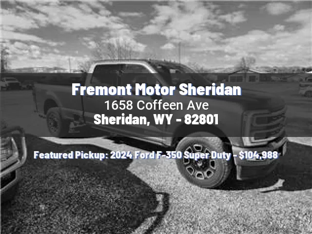 Fremont Motor Sheridan