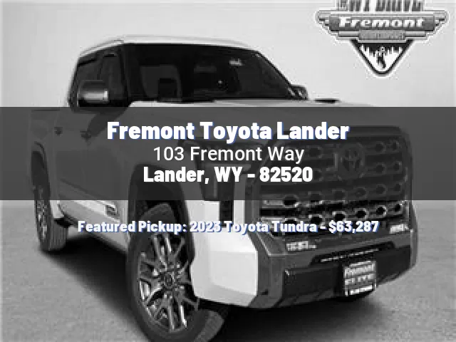 Fremont Toyota Lander