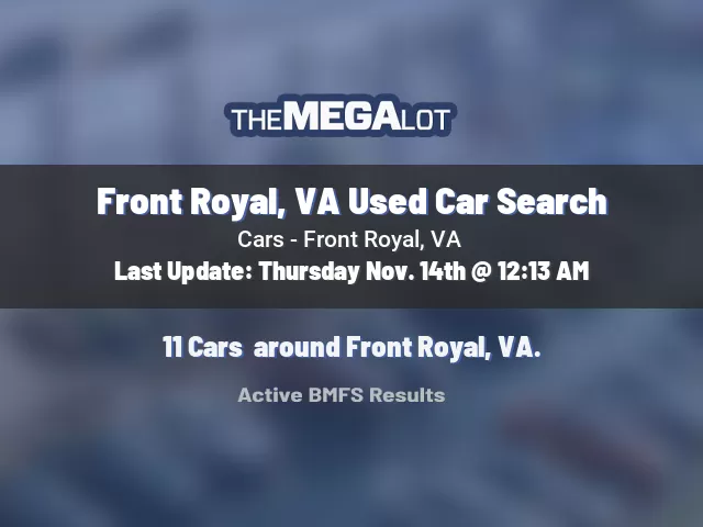 Front Royal, VA Used Car Search