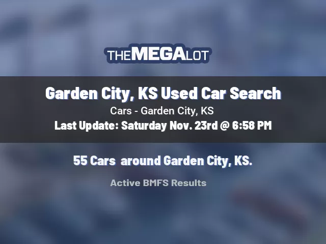 Garden City, KS Used Car Search