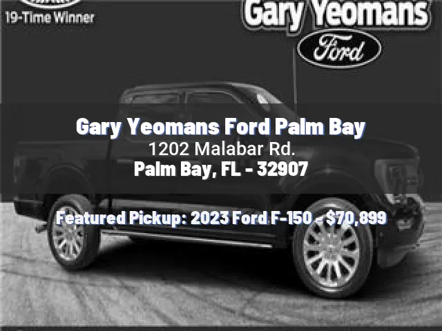 Gary Yeomans Ford Palm Bay