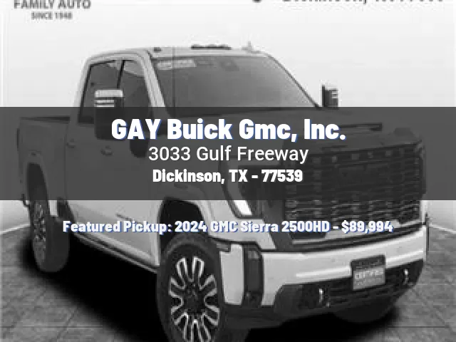 GAY Buick Gmc, Inc.