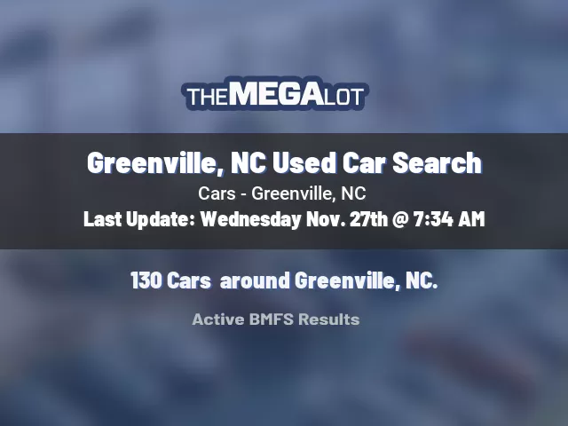 Greenville, NC Used Car Search