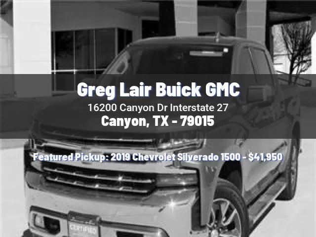 Greg Lair Buick GMC