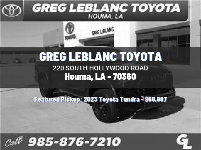 GREG LEBLANC TOYOTA