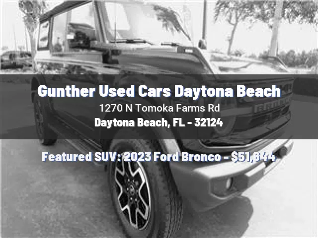 Gunther Used Cars Daytona Beach