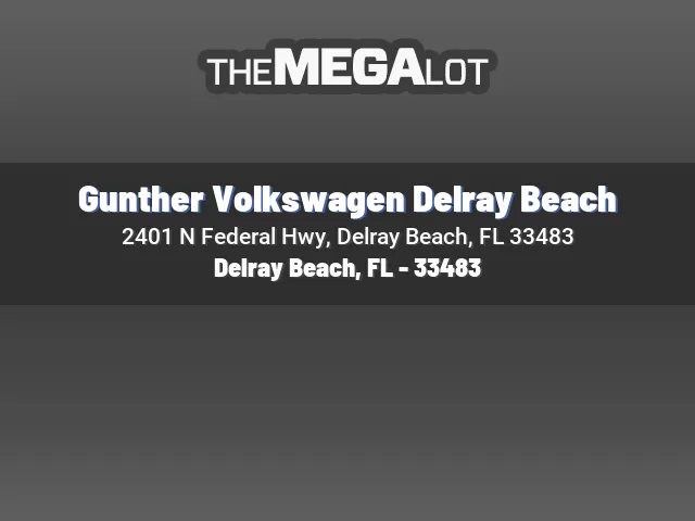 Gunther Volkswagen Delray Beach