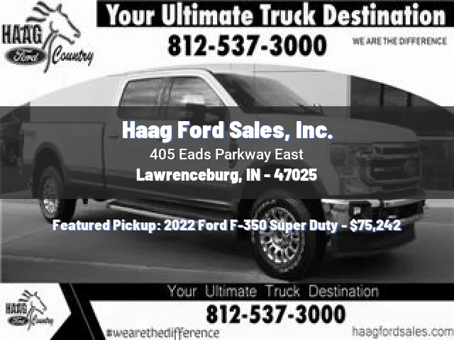 Haag Ford Sales, Inc.