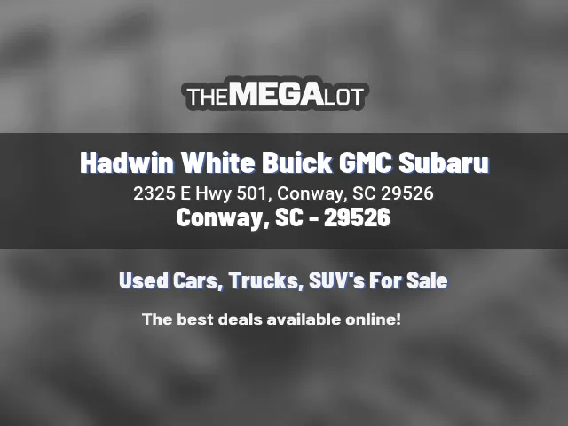 Hadwin White Buick GMC Subaru