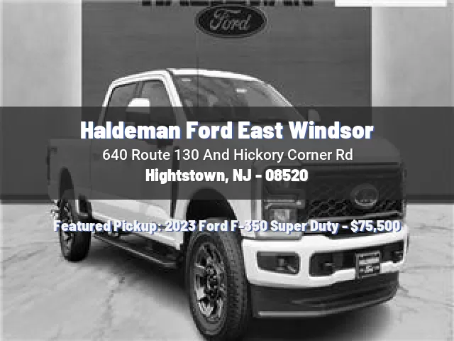 Haldeman Ford East Windsor