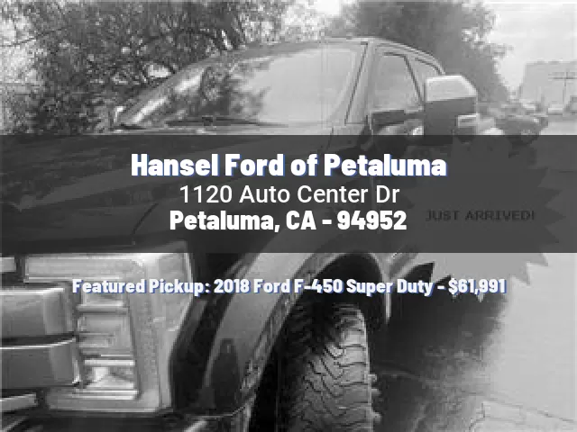 Hansel Ford of Petaluma