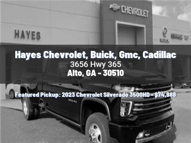 Hayes Chevrolet, Buick, Gmc, Cadillac