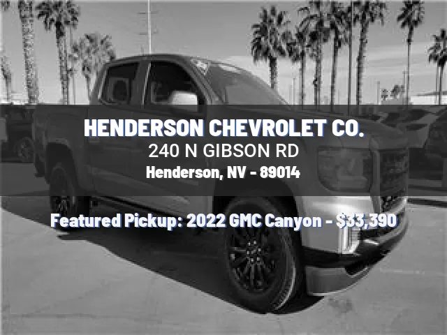 HENDERSON CHEVROLET CO.