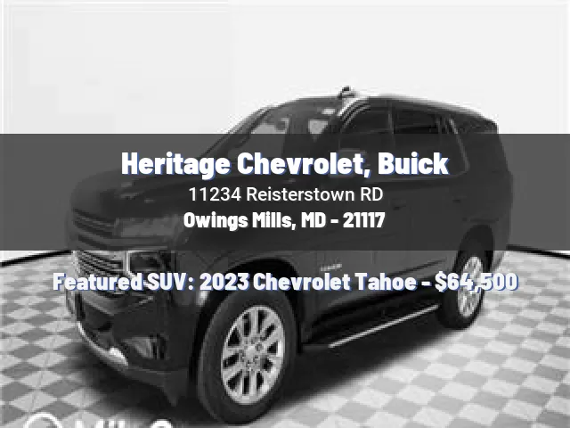 Heritage Chevrolet, Buick