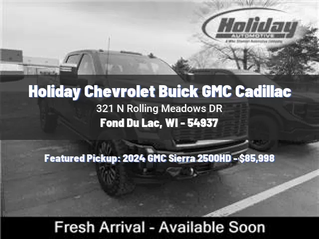 Holiday Chevrolet Buick GMC Cadillac