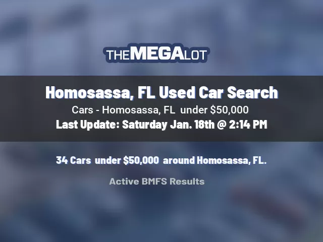 Homosassa, FL Used Car Search