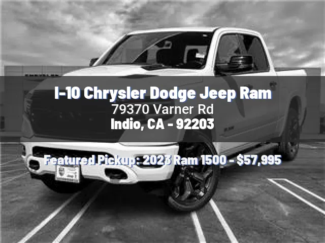 I-10 Chrysler Dodge Jeep Ram