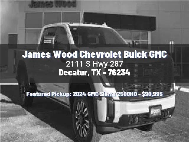 James Wood Chevrolet Buick GMC