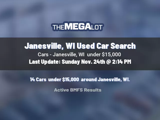 Janesville, WI Used Car Search