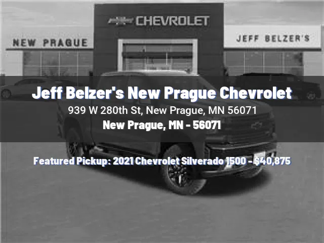 Jeff Belzer's New Prague Chevrolet