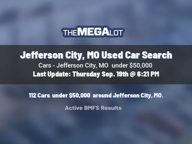 Jefferson City, MO Used Car Search