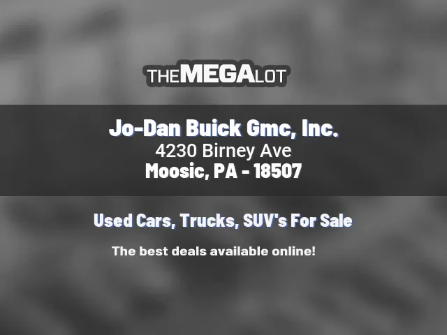 Jo-Dan Buick Gmc, Inc.