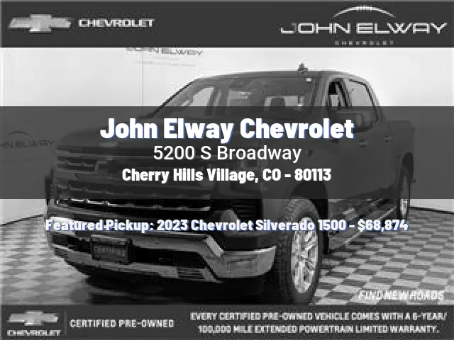 John Elway Chevrolet