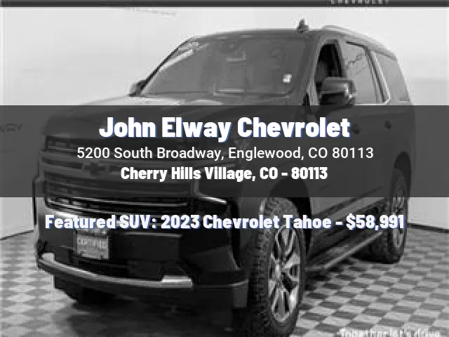 John Elway Chevrolet