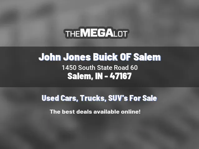 John Jones Buick OF Salem