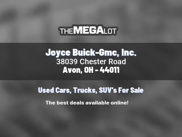 Joyce Buick-Gmc, Inc.