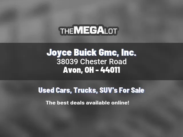 Joyce Buick Gmc, Inc.