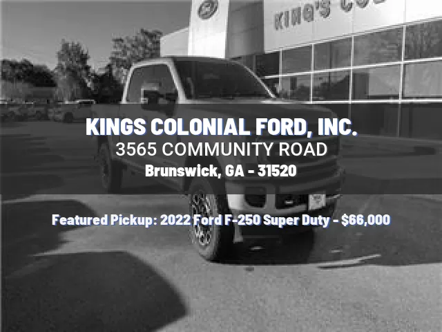 KINGS COLONIAL FORD, INC.