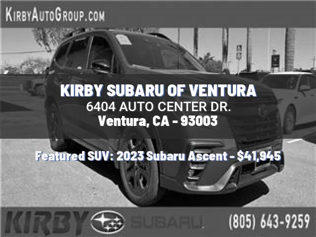 KIRBY SUBARU OF VENTURA