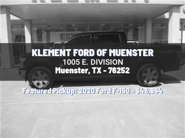 KLEMENT FORD OF MUENSTER