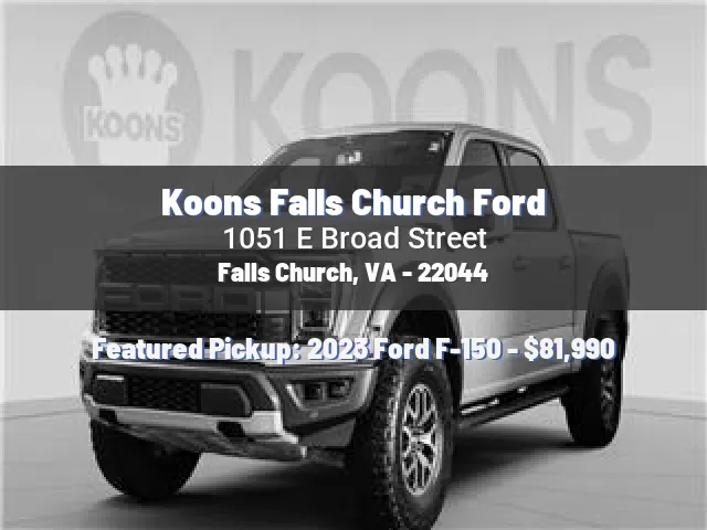 Koons Falls Church Ford