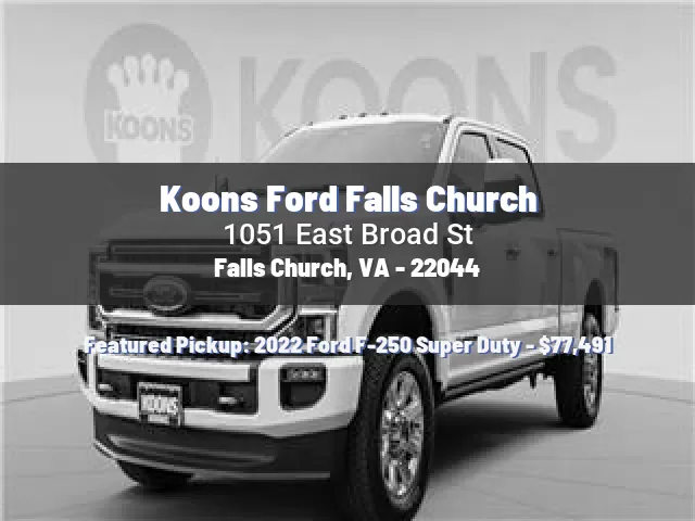 Koons Ford Falls Church