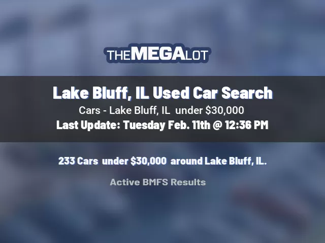 Lake Bluff, IL Used Car Search