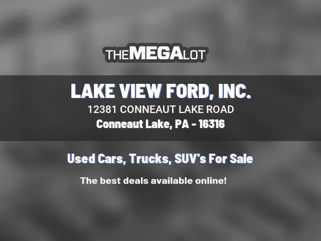 LAKE VIEW FORD, INC.