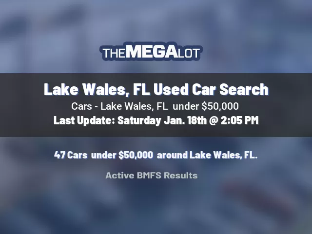 Lake Wales, FL Used Car Search