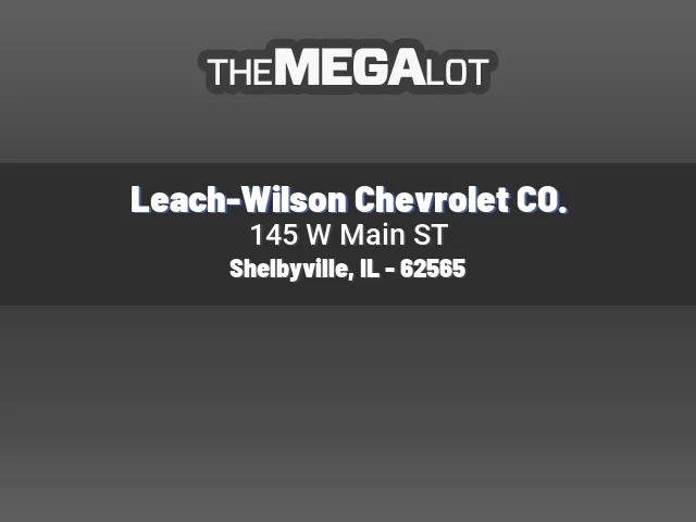 Leach-Wilson Chevrolet CO.