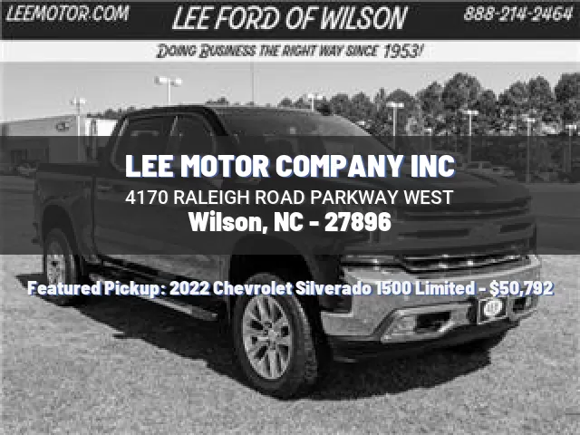 LEE MOTOR COMPANY INC