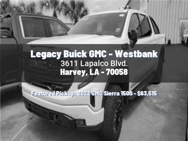 Legacy Buick GMC - Westbank